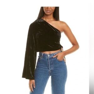 Loving This One Shoulder Velvet Top